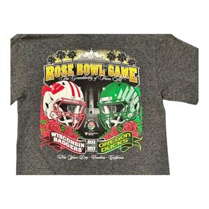 Rose Bowl Game 2020 Shirt‎ Wisconsin Badgers Oregon Ducks Football Gray S